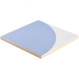 Victoria Crescent Blue 8 in. x 8 in. Matte Porcelain Wall Tile (9 Pieces, 3.87 Sq. Ft. / Case)