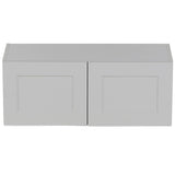 Cambridge Shaker Assembled 30x42x12.5 in. Wall Cabinet with 2 Soft Close Doors in White - Super Arbor