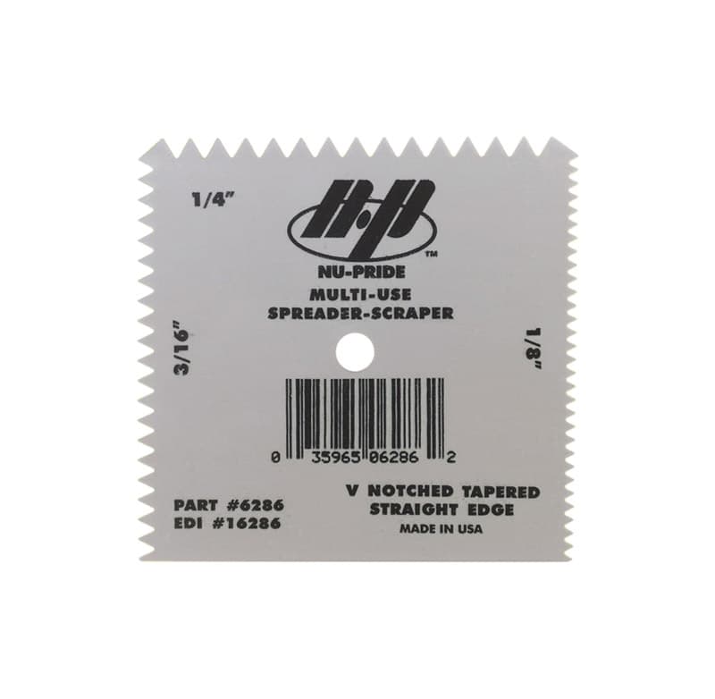 Marshalltown QLT 4 in. Plastic Notched Spreader/Scraper