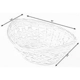 Natural Bamboo Oval Storage Bread Basket Storage Display Trays (Set of 5)