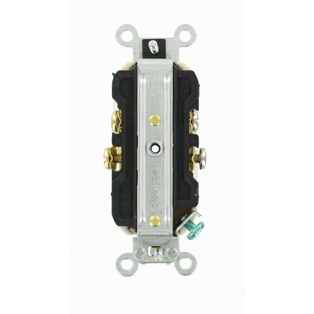 20 Amp Commercial Grade Duplex Outlet, Light Almond - Super Arbor
