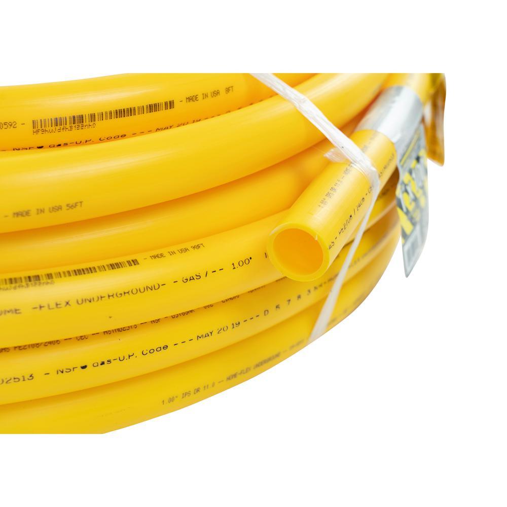 1 in. IPS x 100 ft. DR 11 Underground Yellow Polyethylene Gas Pipe