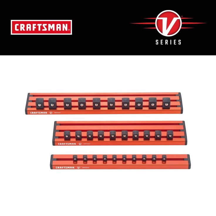 Craftsman V-Series Magnetic Socket Rail Set, 3 pc