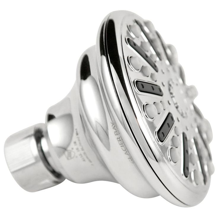 3-Spray 3.5 in. Single Wall Mount Fixed Adjustable Shower Head in Chrome