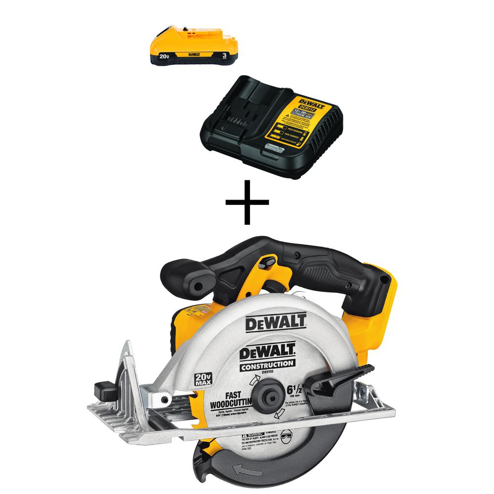 20-Volt MAX Lithium-Ion Cordless 6-1/2 in. Circular Saw (Tool-Only) - Super Arbor