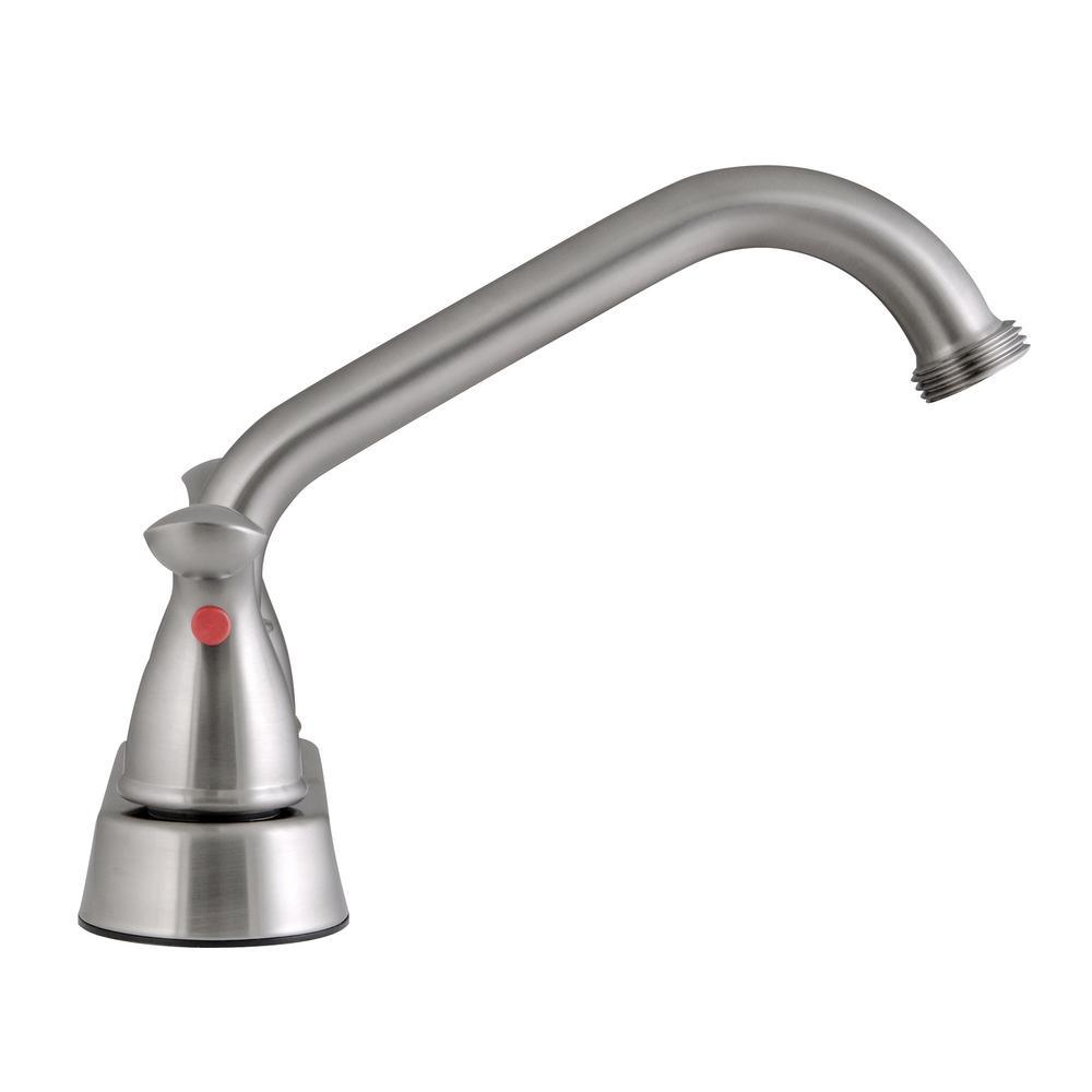 Ashland 2-Handle Utility Faucet in Satin Nickel - Super Arbor