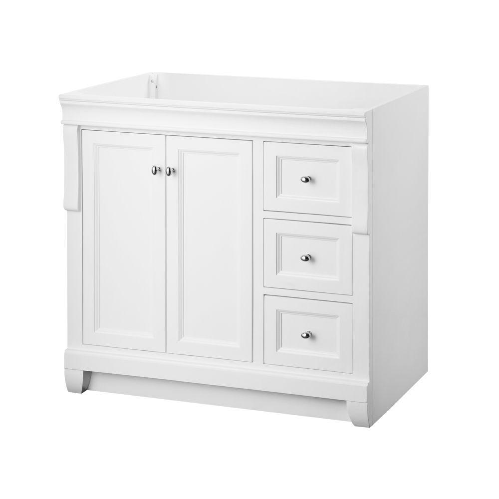 Naples 30 in. W 21.63 in. D Vanity Cabinet Only in Warm Cinnamon with Left Hand Drawers - Super Arbor