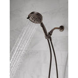 7-Spray 5 in. Single Wall Mount Handheld Shower Head in SpotShield Venetian Bronze