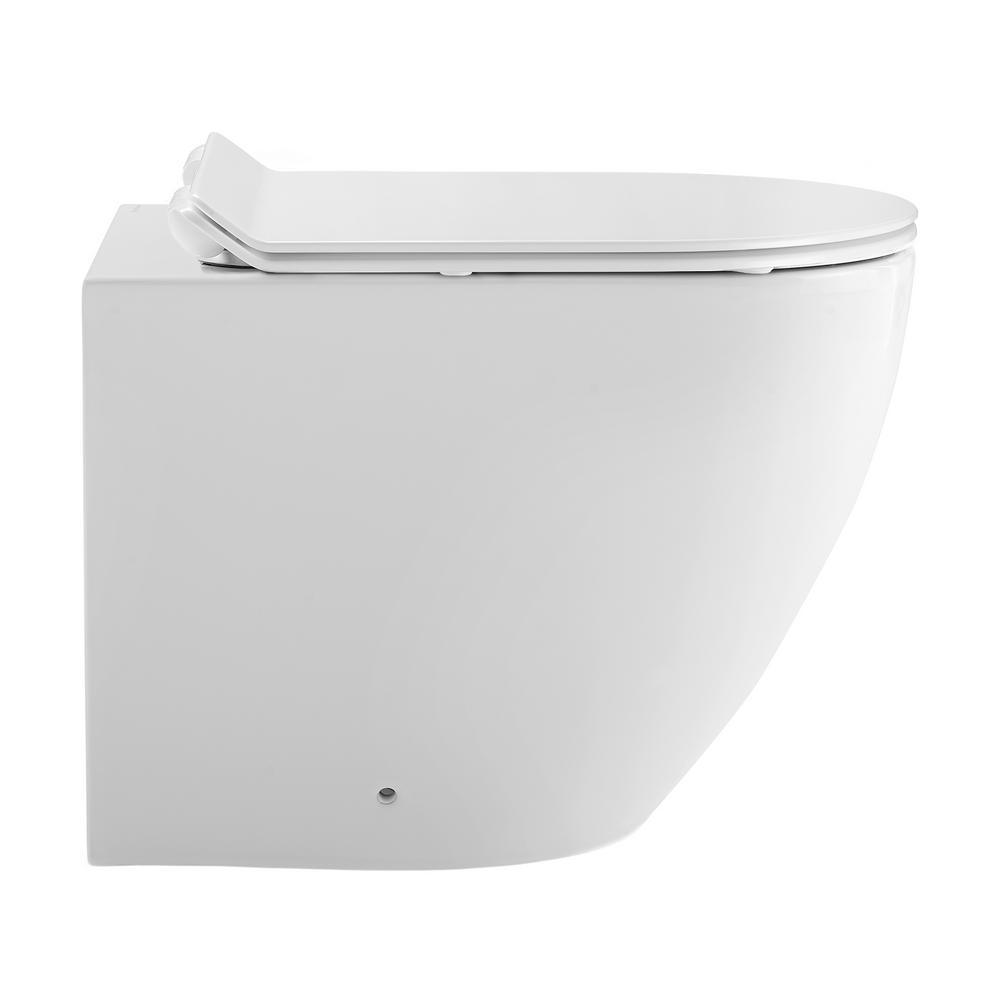 St. Tropez Elongated Toilet Bowl Only in Glossy White - Super Arbor