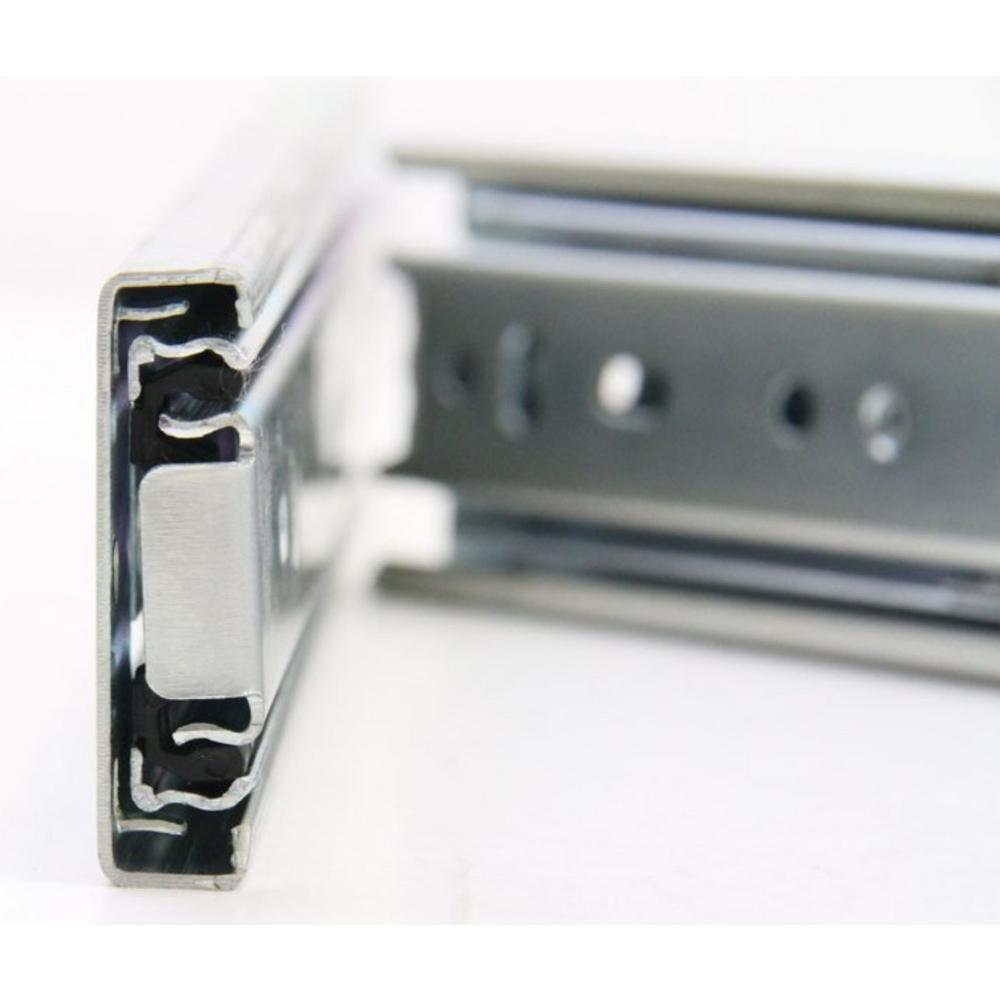 18 in. Full Extension Ball Bearing Side Mount Drawer Slide Set with Rear Bracket (4-Pair) - Super Arbor