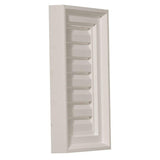 12 in in. x 18 in. Rectangular Primed Polyurethane Paintable Gable Louver Vent - Super Arbor