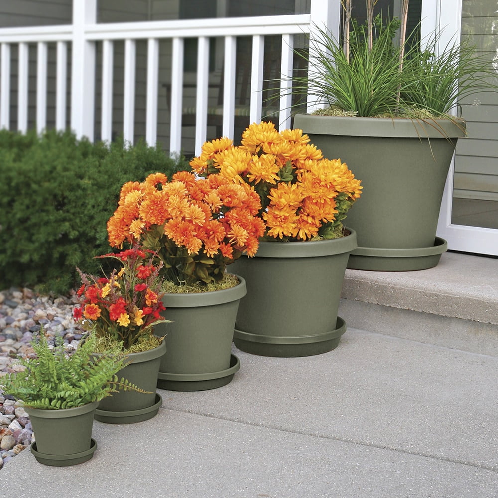 Bloem Terra Pot Planter 12" Living Green