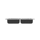 2-Bowl, Drop-In, ADA with Faucet Ledge, 18-Gauge, SS Sink, 2-Compartment, O.D. 22 in. x 33 in. 3-Hole, Drain Center Rear