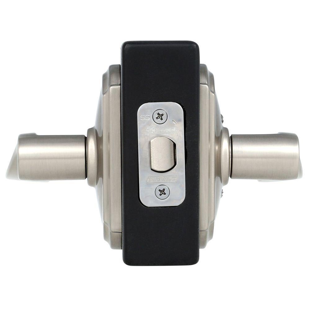 Accent Satin Nickel Passage Hall/Closet Door Lever with Camelot Trim - Super Arbor
