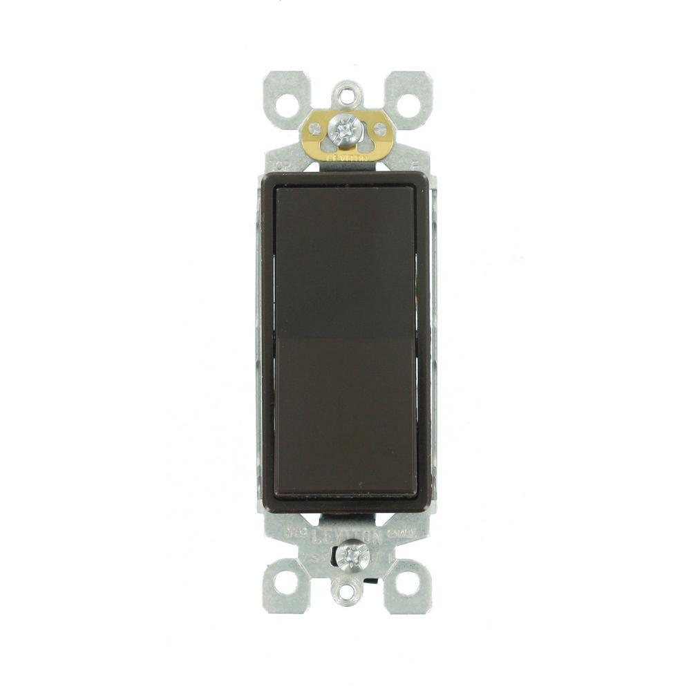 Decora 15 Amp 3-Way Switch, Black - Super Arbor