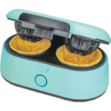 Blue Double Waffle Bowl Maker
