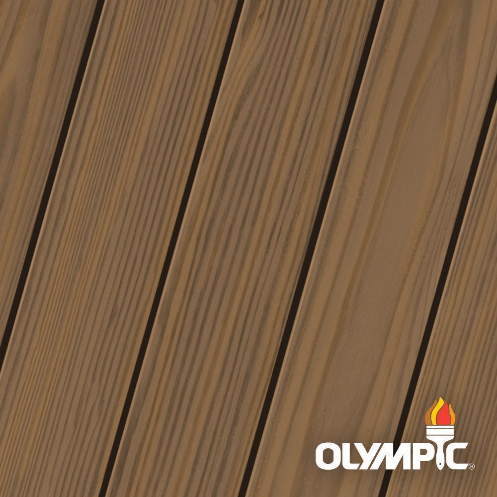 Olympic Maximum 5 gal. Teak Semi-Transparent Exterior Stain and Sealant in One - Super Arbor