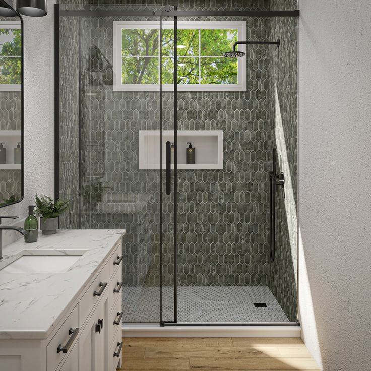 Harbor Gray 10-in x 11-in Matte Ceramic Hexagon Stone Look Floor and Wall Tile (0.83-sq. ft/ Piece)