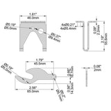 Everbilt Black Decorative Gate Tee Hinge and Latch Set