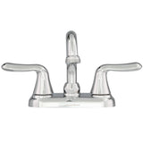 Colony Soft 4 in. 2-Handle Low Arc Laundry Faucet in Polished Chrome with Hose End - Super Arbor