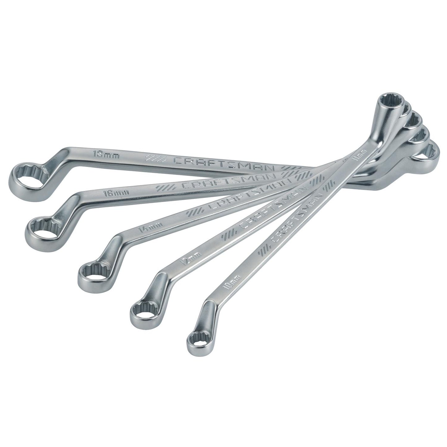 Craftsman 12 Point Metric Deep Offset Box Wrench Set, 5 pc