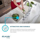 Explore Farmhouse Apron Front Fireclay 30 in. Single Bowl Kitchen Sink in Gloss White