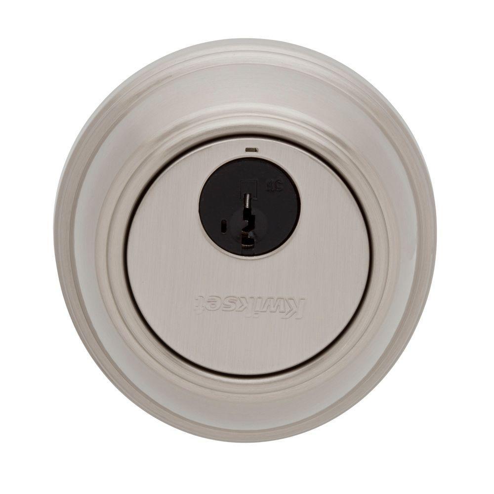 816 Series Satin Nickel Single Cylinder Key Control Deadbolt featuring SmartKey Security - Super Arbor