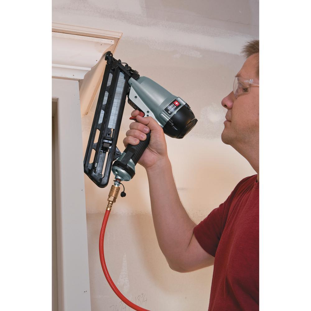15-Gauge Pneumatic 2-1/2 in. Angled Nailer Kit - Super Arbor
