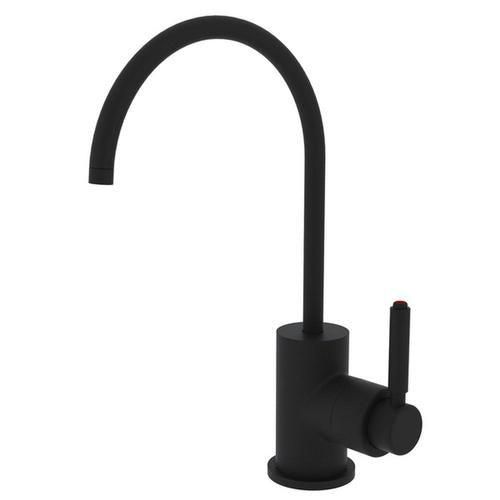 Rohl Italian Kitchen San Julio Matte Black 1-Handle Deck-Mount Bar and Prep Handle Kitchen Faucet
