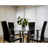 32 in. Clear Round Glass Table Top, 1/4 in. Thickness Tempered Flat Edge Polished - Super Arbor