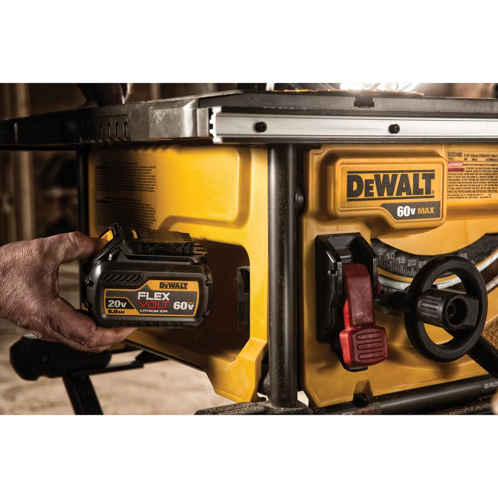FLEXVOLT 60-Volt MAX Lithium-Ion Cordless Brushless 8-1/4 in. Table Saw (Tool-Only) - Super Arbor