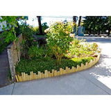 MGP 6 ft. Uneven Solid Bamboo Edging - Super Arbor