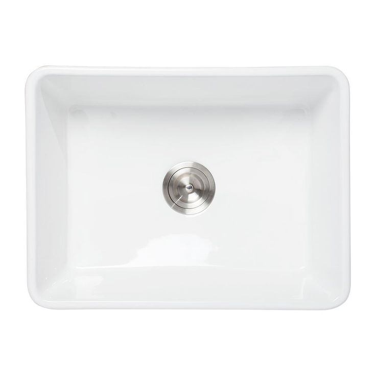 Fireclay 24 in. Single Bowl Farmhouse/ Apron-Front Porcelain Ceramic Kitchen Sink in White