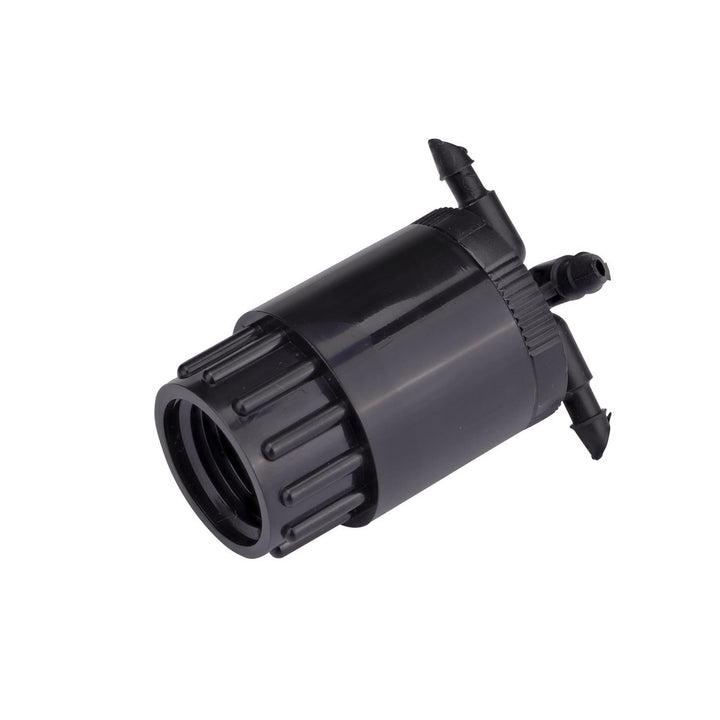 Raindrip Spot Drip Irrigation Bubbler 6 GPH, Cuatro-Flo 4-Outlet, 1/2 in. FPT