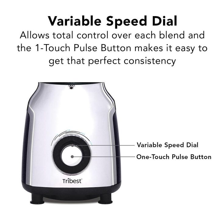 Glass 42 oz. 4-Speed Chrome Personal Blender with Vacuum