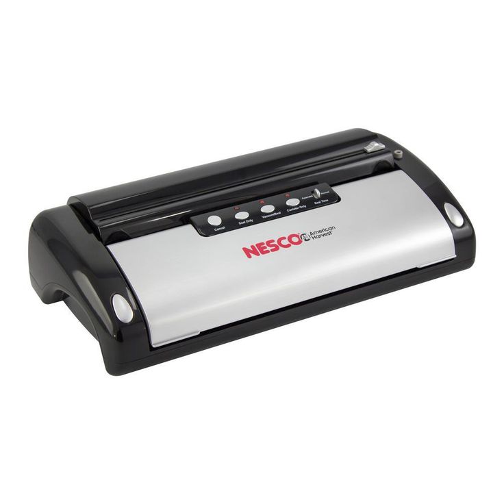 Black Food Vacuum Sealer with Bag Cutter
