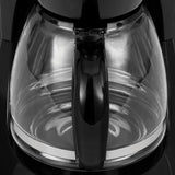 12-Cup Programmable Black Drip Coffee Maker with Glass Carafe, Built-In Timer and Automatic Shut-Off