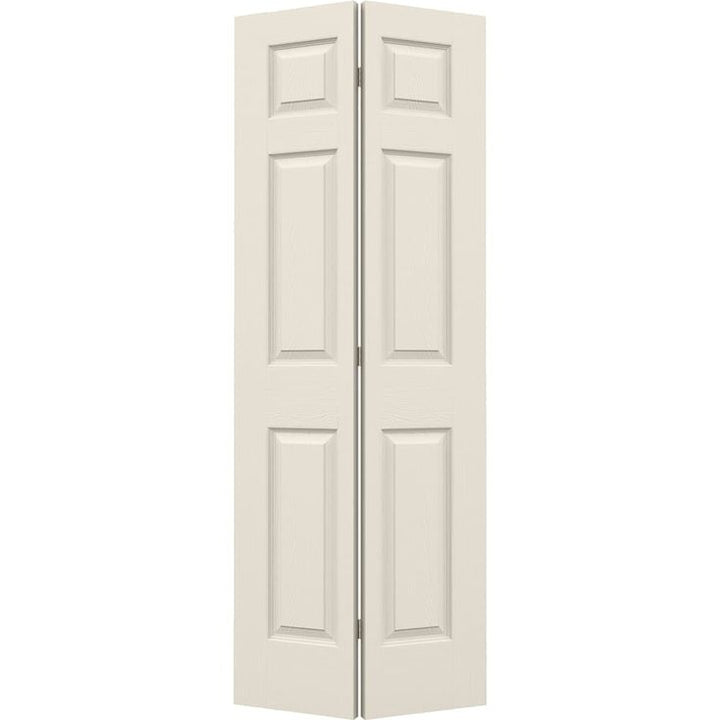 ReliaBilt 30-in x 80-in White 6-Panel Primed Molded Composite Bifold Door