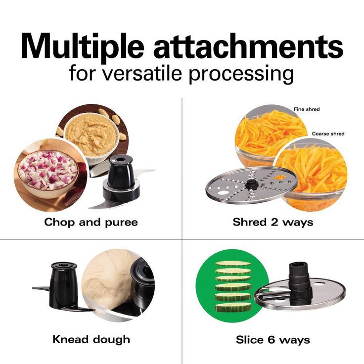 Stack & Snap 8-Cup 3-Speed Silver Food Processor with Built-in Bowl Scraper