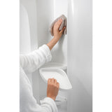 48 in. x 34 in. Single-Threshold Shower Base with Center Drain in White - Super Arbor