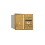 3700 Horizontal Series 5-Compartment with 1-Parcel Locker Recessed Mount Mailbox - Super Arbor