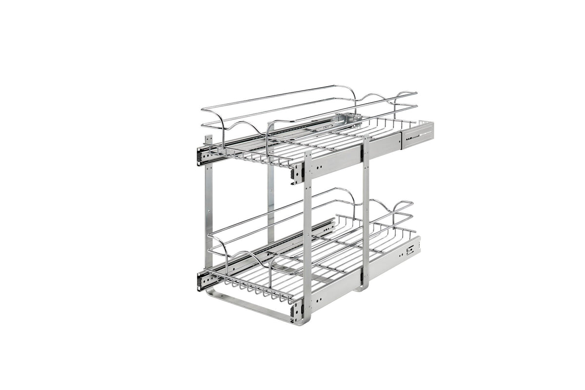 Rev-A-Shelf 37.62-in W x 6.5-in H 1-Tier Pull Out Metal Baskets & Organizers