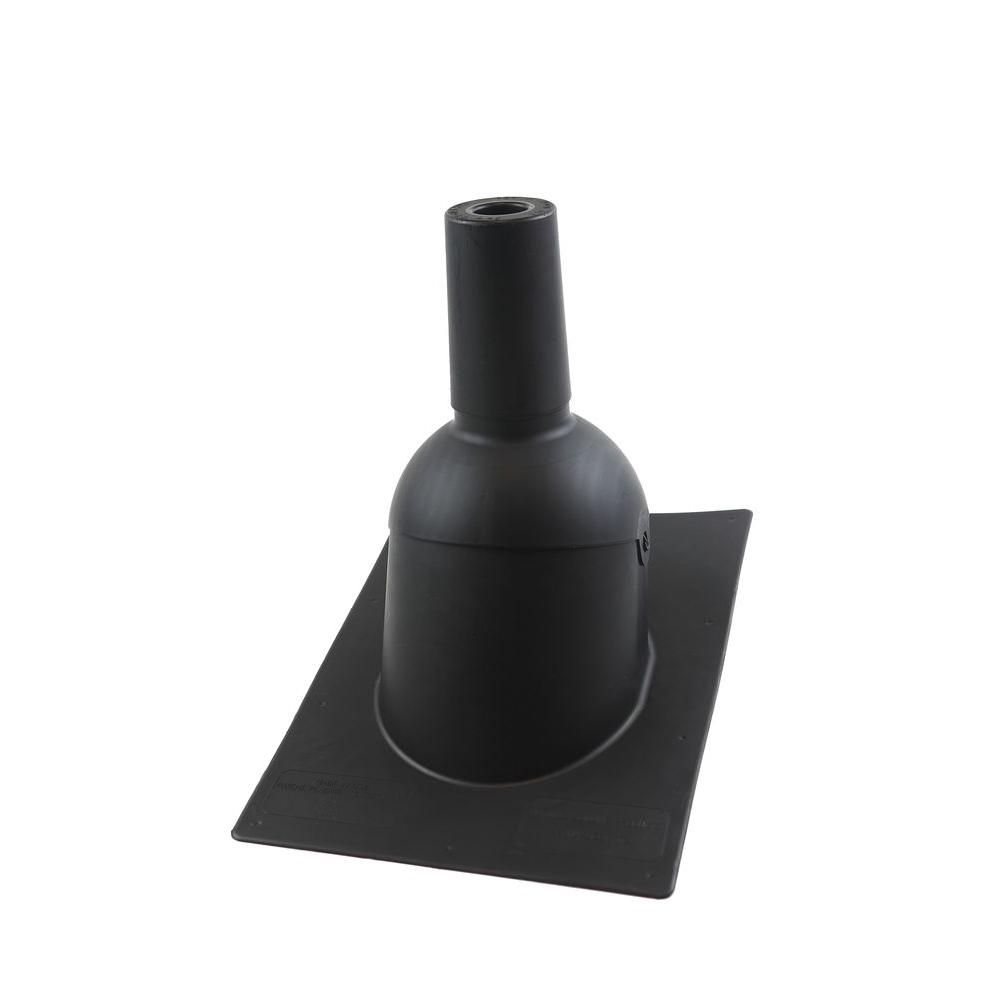 Pipe Boot for 1.5 in. I.D. Vent Pipe Black Color New Construction/Reroof - Super Arbor