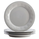 16-Piece Solid Sea Salt Gray Ceramic Dinnerware Set (Service for 16)