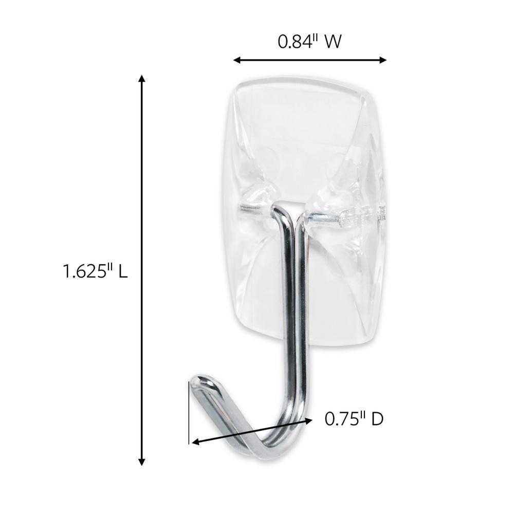 Small Clear Wire Hooks with Clear Strips (3-Pack) - Super Arbor