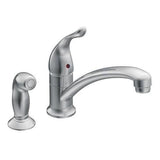 Moen Chateau Chrome 1-Handle Deck-Mount Low-Arc Handle Kitchen Faucet