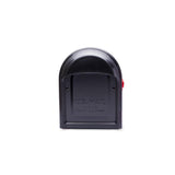 Barrington Post Mount Mailbox Black with Red Flag - Super Arbor
