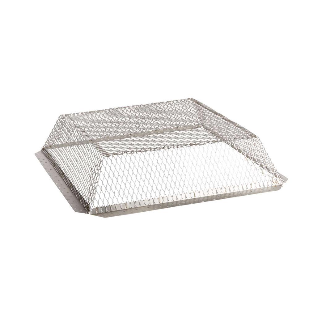 VentGuard 25 in. x 25 in. x 6 in. Roof Wildlife Exclusion Screen in Stainless Steel - Super Arbor