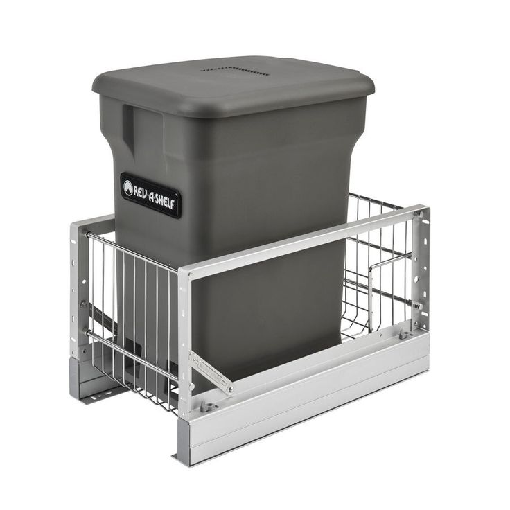 Rev-A-Shelf 24-Quart Plastic Soft Close Pull Out Trash Can