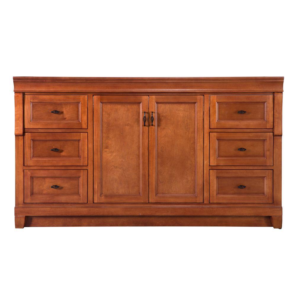 Naples 30 in. W Bath Vanity Cabinet Only in Tobacco with Right Hand Drawers - Super Arbor
